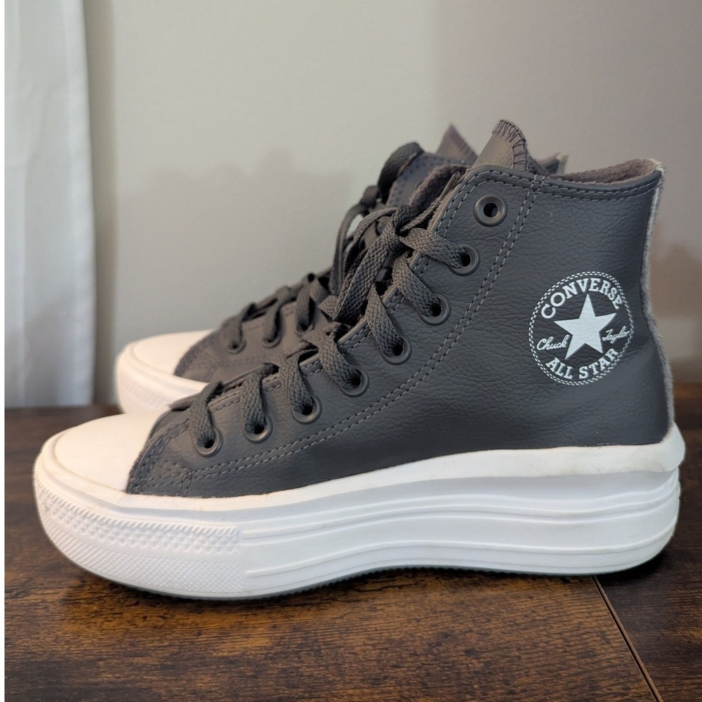 Converse Chuck Taylor All Star Move Platform High Top Iron Grey A01344C Womens 7